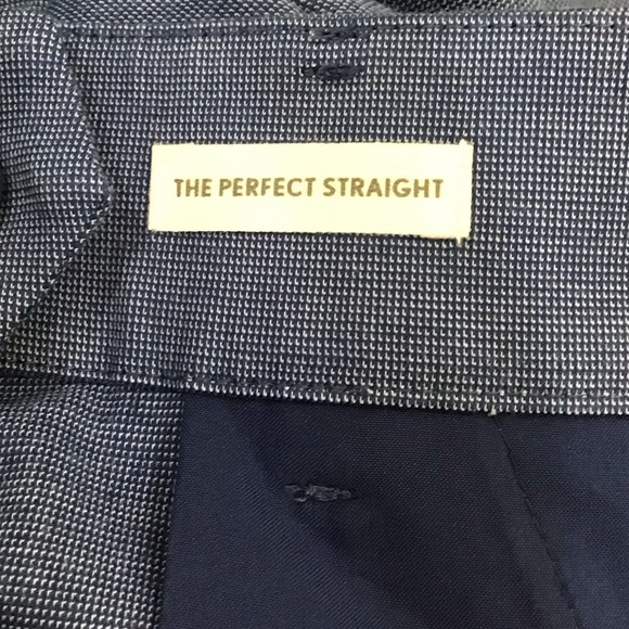 Loft The Perfect Straight Blue Cropped Pants Size 6 NEW - Picture 6 of 7